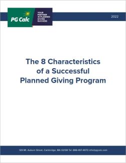 8 Characteristics of a Successful Planned Giving Program