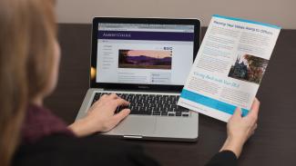 Sample planned giving website and print collateral