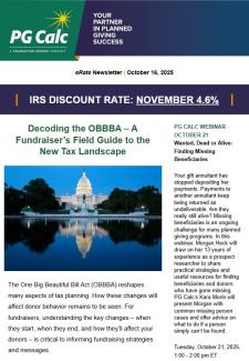 PG Calc eRate newsletter Nov2025 PG Calc eRate newsletter Nov2025